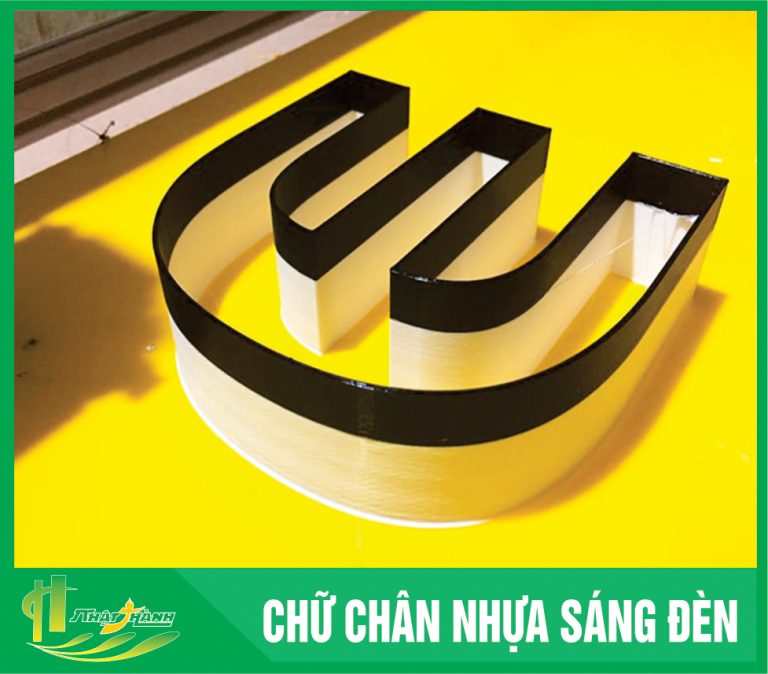 chữ chân nhựa sáng đèn