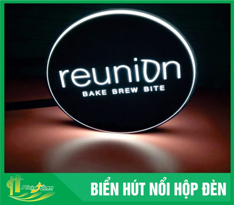 biển hút nổi hộp đèn