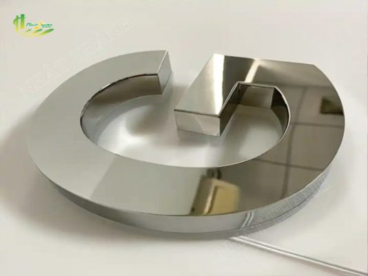 Chữ inox trắng