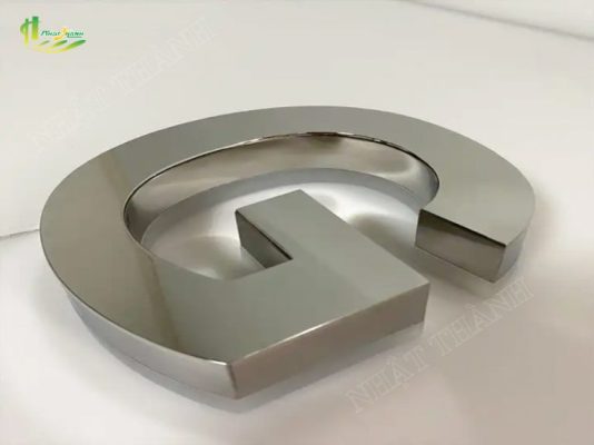 Chữ inox trắng